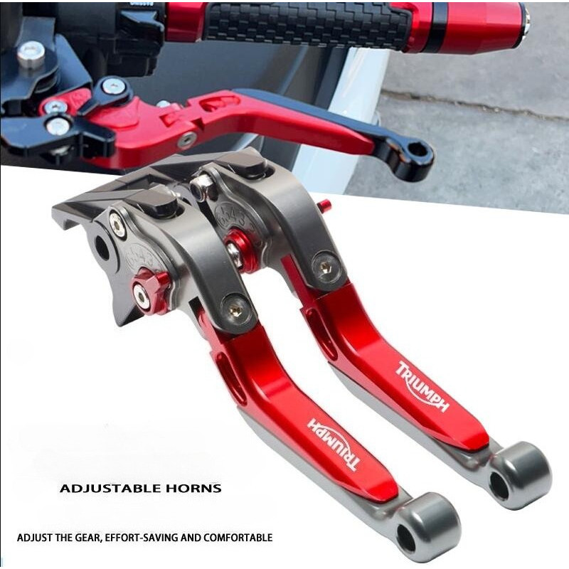 โลโก้ Triumph สําหรับ Triumph Trident 660 Trident660 2021 2022 อุปกรณ์เสริมรถจักรยานยนต์ CNC พับขยาย