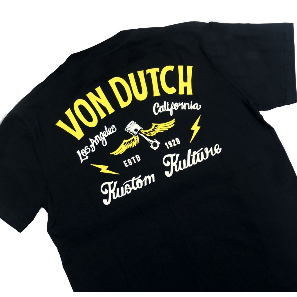 เสื้อยืด Von Dutch Q23 สีดํา