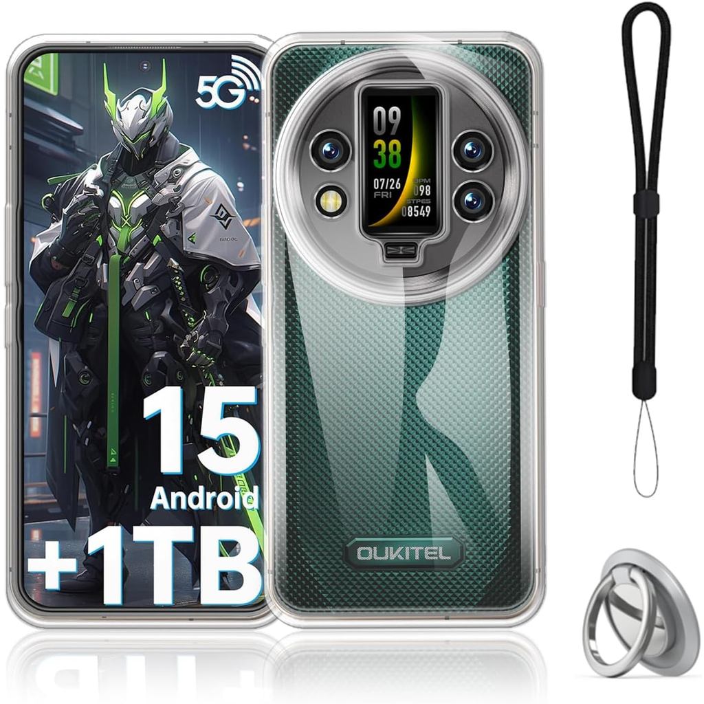 เคสสําหรับ Oukitel WP200 Pro, TPU Clear เคสป้องกัน,ฟังก์ชั่นขาตั้ง,ขายึดปรับได้,ฝาครอบป้องกันสําหรับ