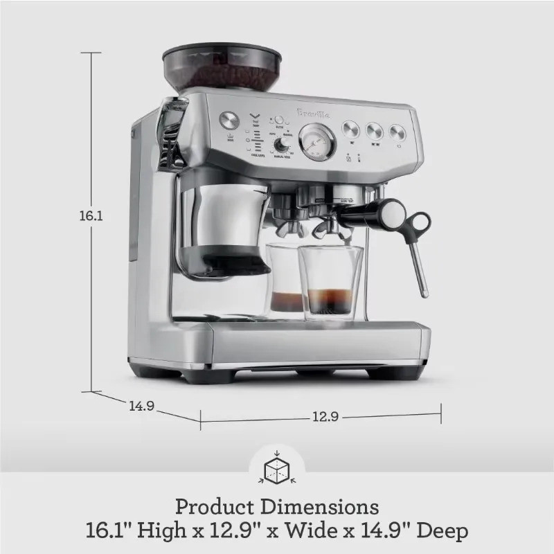 Breville The Barista Express Impress Espresso Machine เครื่องบด,cappuccino & Latte Machine สําหรับ H