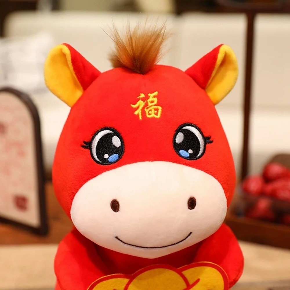 LONFY ตุ๊กตา Pony ตุ๊กตา 20/30 ซม.ตุ๊กตาสัตว์ตุ๊กตาของเล่น, Lucky การ์ตูนตุ๊กตาสัตว์จีน Horse Mascot ของขวัญ - รูปที่ 2