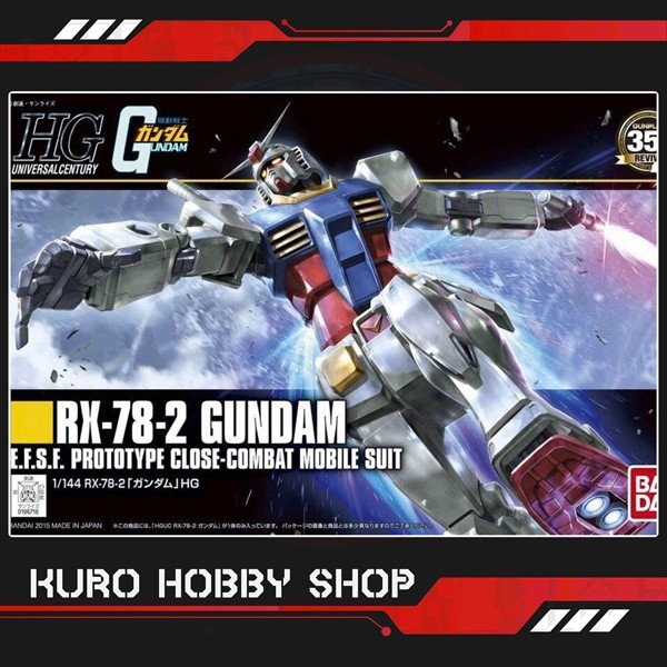 HGUC 1/1444 RX-78-2 Gundam - Bandai Assembly Model