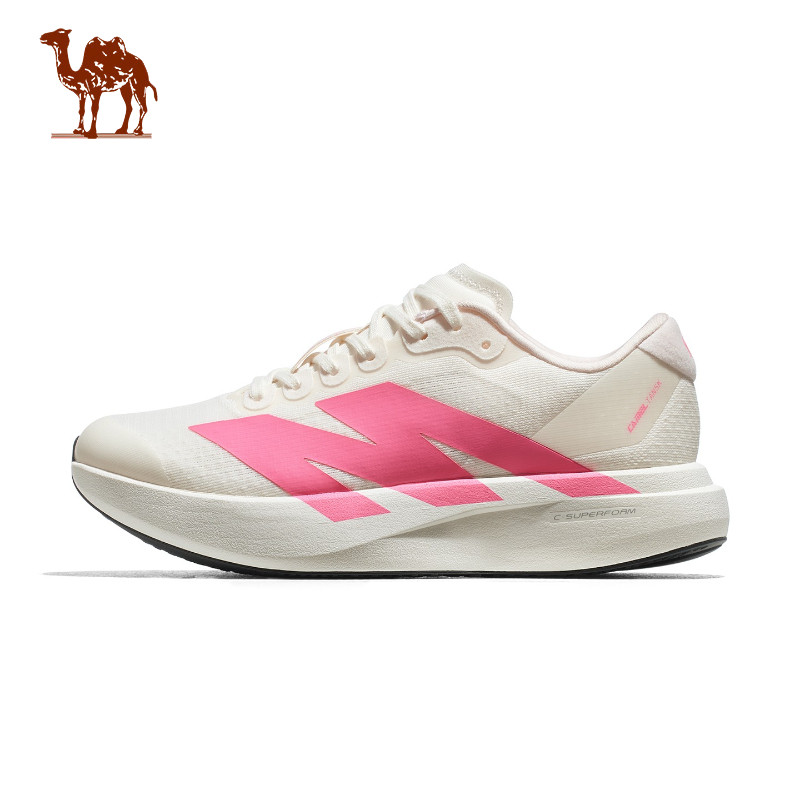 CAMEL CROWN รองเท้าวิ่งพื้นคาร์บอนไฟเบอร์สำหรับผู้หญิง รองเท้ากีฬากันลื่นและระบา