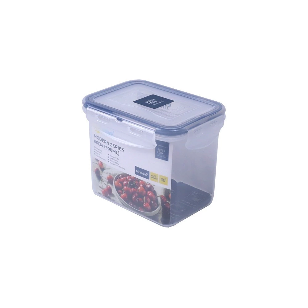 SUPERLOCK กล่องถนอมอาหารทรงสี่เหลี่ยม SUPERLOCK 900ml. #6134 สินค้าขายดี!