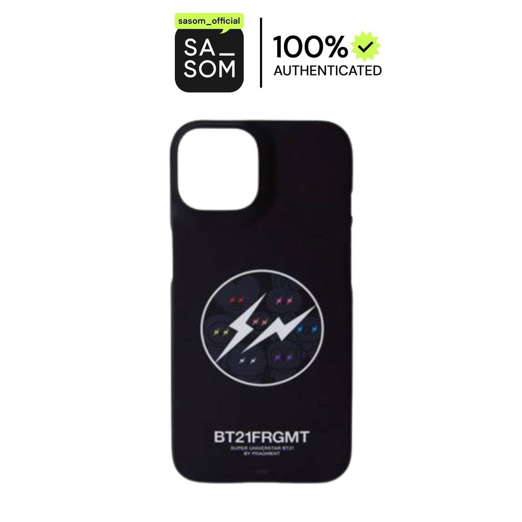 BT21 X FRAGMENT iPHONE 15 CASE "BLACK" | ของแท้ ตรวจสอบโดย SASOM