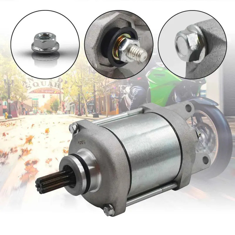 มอเตอร์สตาร์ท 21163-0717 เข้ากันได้กับ Kawasaki Ninja 300 Versys-X KLE300 13-21 21163-0717