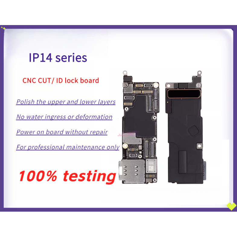 CNC MotherBoard สําหรับ 14 14Pro Max Pro Upper & lower layer board iCloud ปลดล็อคขัด CPU Baseband เม
