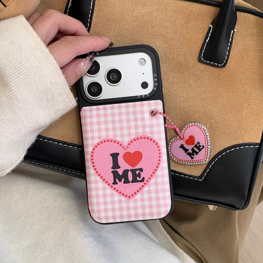 Ins iPhone กรณี Anti Slip น่ารักการ์ตูนผู้ถือสําหรับ iPhone 17ProMax 17Pro 17 16ProMax 16Pro 16 15ProMax 15Pro 15 14ProMax 14Pro 14 13ProMax 13Pro 13