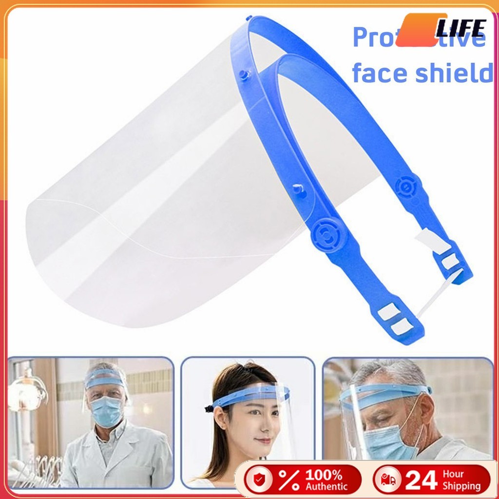 เก็บปลายทาง！10ชิ้น เฟสชิวสวมศีรษะแบบใส แมสกันน้ำลายทันตกรรม หน้ากาก safety