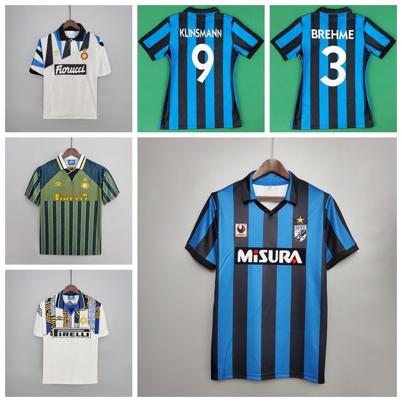 เสื้อยูกาไรวินเนอร์ Inter Milan Seasons 1988 - 1997 พร้อมลายเซ็น Brehme และ Klinsmann