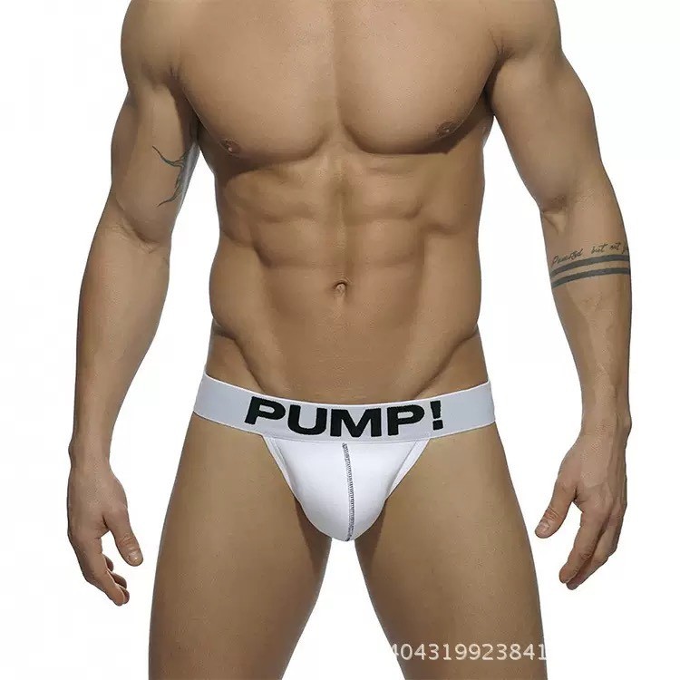 PUMP! กางเกงชั้นในชายเซ็กซี่ ทรงจ็อกสแตรป Jockstrap ขอบใหญ่ ผ้าฝ้ายระบายอากาศสําหรับผู้ชาย (พร้อมส่ง กทม) - รูปที่ 6