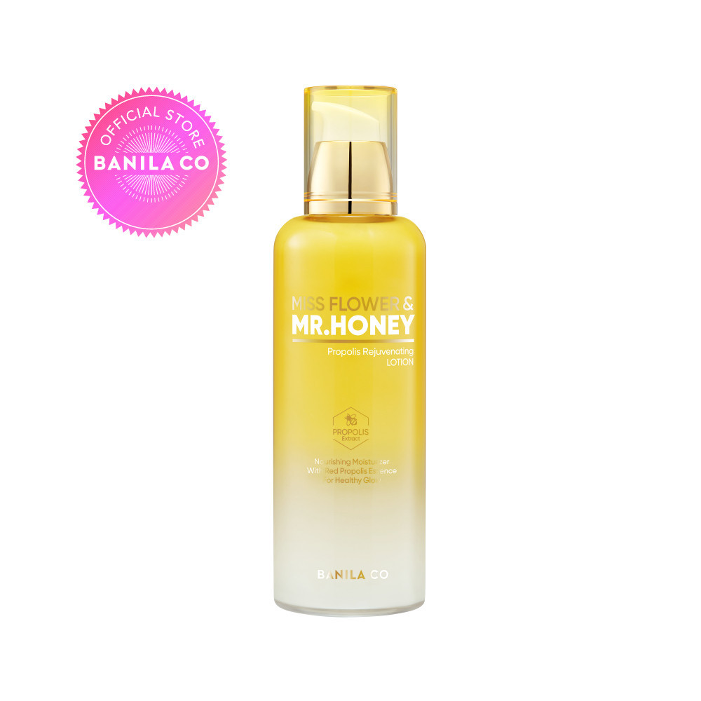 BANILA CO Miss Flower & Mr. Honey Propolis Rejuvenating Lotion 150ml. บานิลา โค ฮันนี่ โลชั่นดูแลผิวหน้า ชะลอริ้วรอย