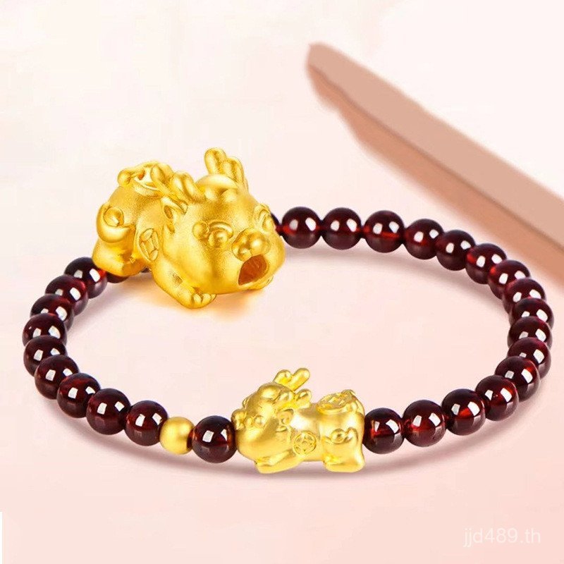 สร้อยข้อมือ PIXIU 3D Pure Gold 999 สำหรับเด็กและทารก TV6H