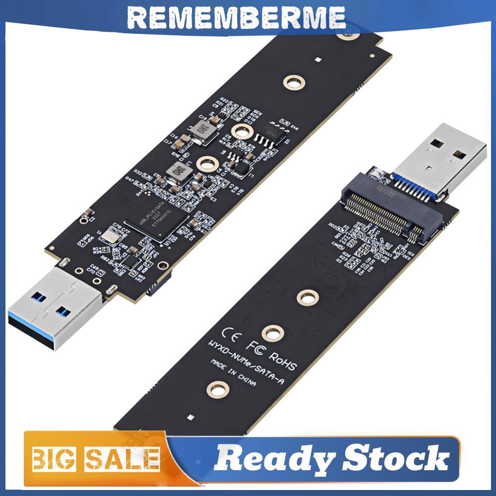 USB 3.1 Gen 2 ถึง M.2 NVMe SSD อะแดปเตอร์แปลงสูงสุด 2TB USB ถึง NVME PCI-E SSD Reader M-Key M.2 NVME