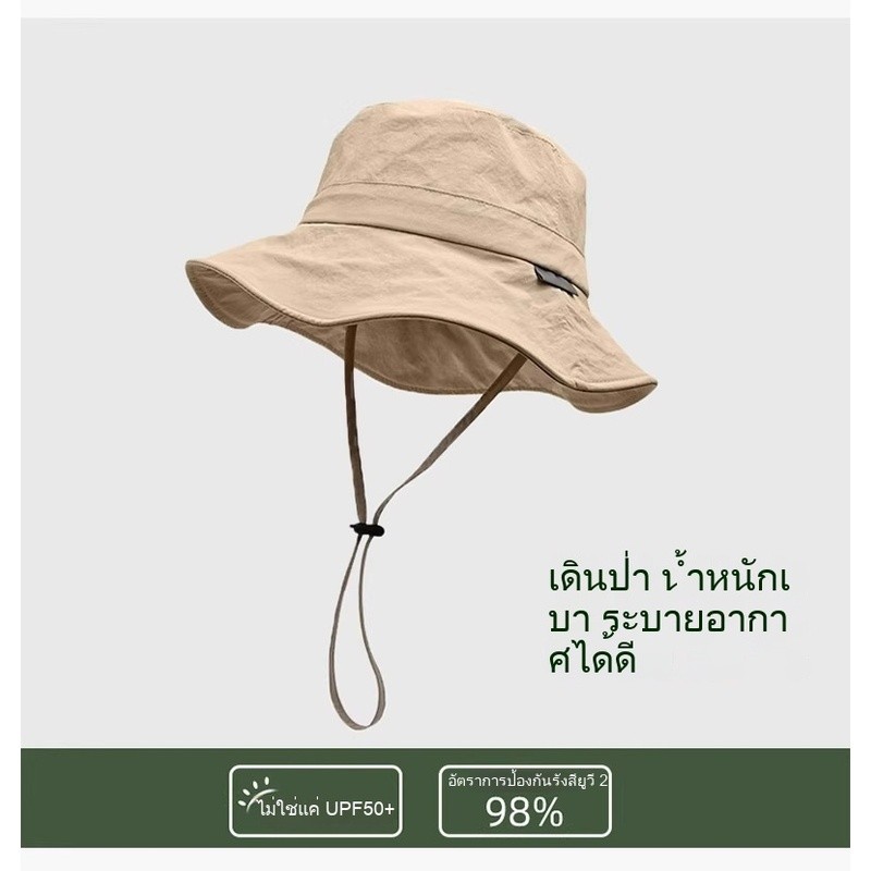 หมวกกันแดดสำหรับทั้งชายและหญิง ออกแบบให้น้ำหนักเบา ระบายอากาศได้ดี เหมาะสำหรับการเดินป่าและการใช้งานกลางแจ้ง - รูปที่ 6