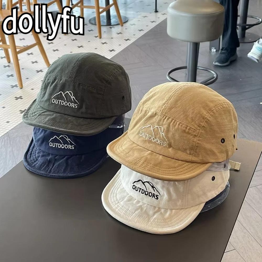 DOLLYFU หมวกวิ่งกีฬา, หมวกเบสบอลแห้งเร็วแบบปรับได้, กันแดดแบบสบาย ๆ น้ําหนักเบาหมวกเบสบอลปีกสั้นผู้หญิงผู้ชาย