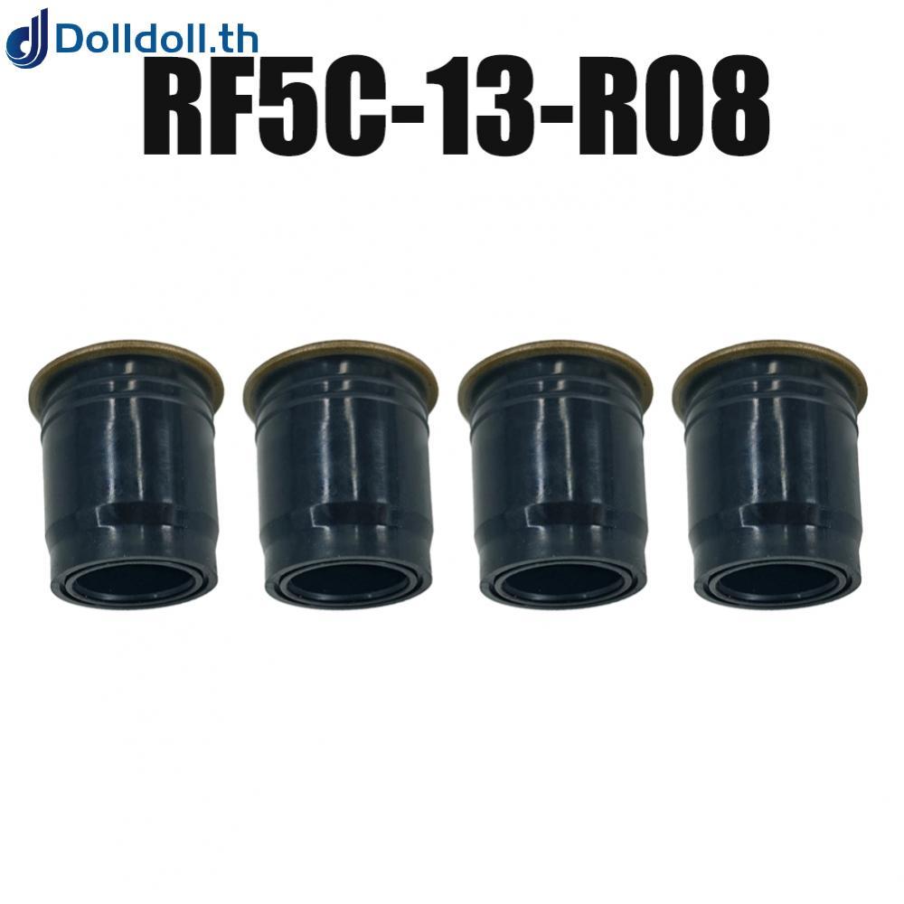 [Dolldoll]4 Diesel Injector Nozzle Upper Seal for For MAZDA 3 5 6 RF5C13R08 ABS Black Pack