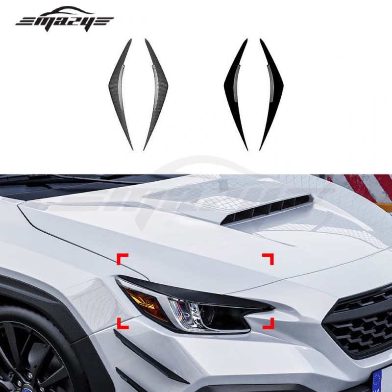 เหมาะสําหรับ Subaru Sabaru Sabaru WRX STI VB 2022 + ไฟหน้าคิ้วรถสติกเกอร์การปรับเปลี่ยนภายนอก