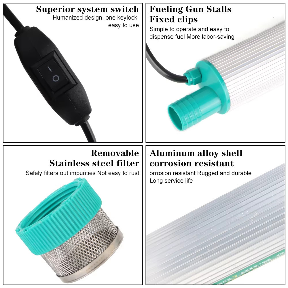 ปั้มน้ํา DC 12V 100W ปั๊มน้ำจุ่ม ปั๊มจุ่มไฟฟ้า ปั๊มระบายน้ำ ปั๊มชลประทานการเกษตร ปั๊มถ่ายเทน้ำ ปั้มน้ำมันไฟฟ้า - รูปที่ 7