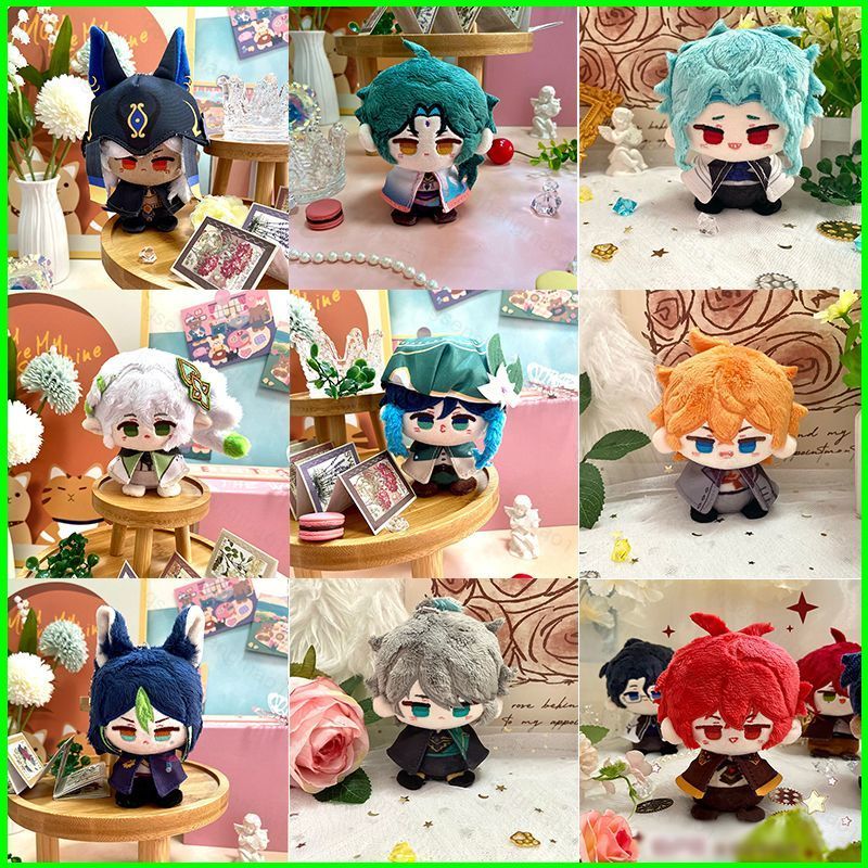 PS1 Genshin Impact การ์ตูนตุ๊กตาตุ๊กตาของขวัญสําหรับสาวจี้พวงกุญแจ II Dottore Tartaglia Nahida Alhai