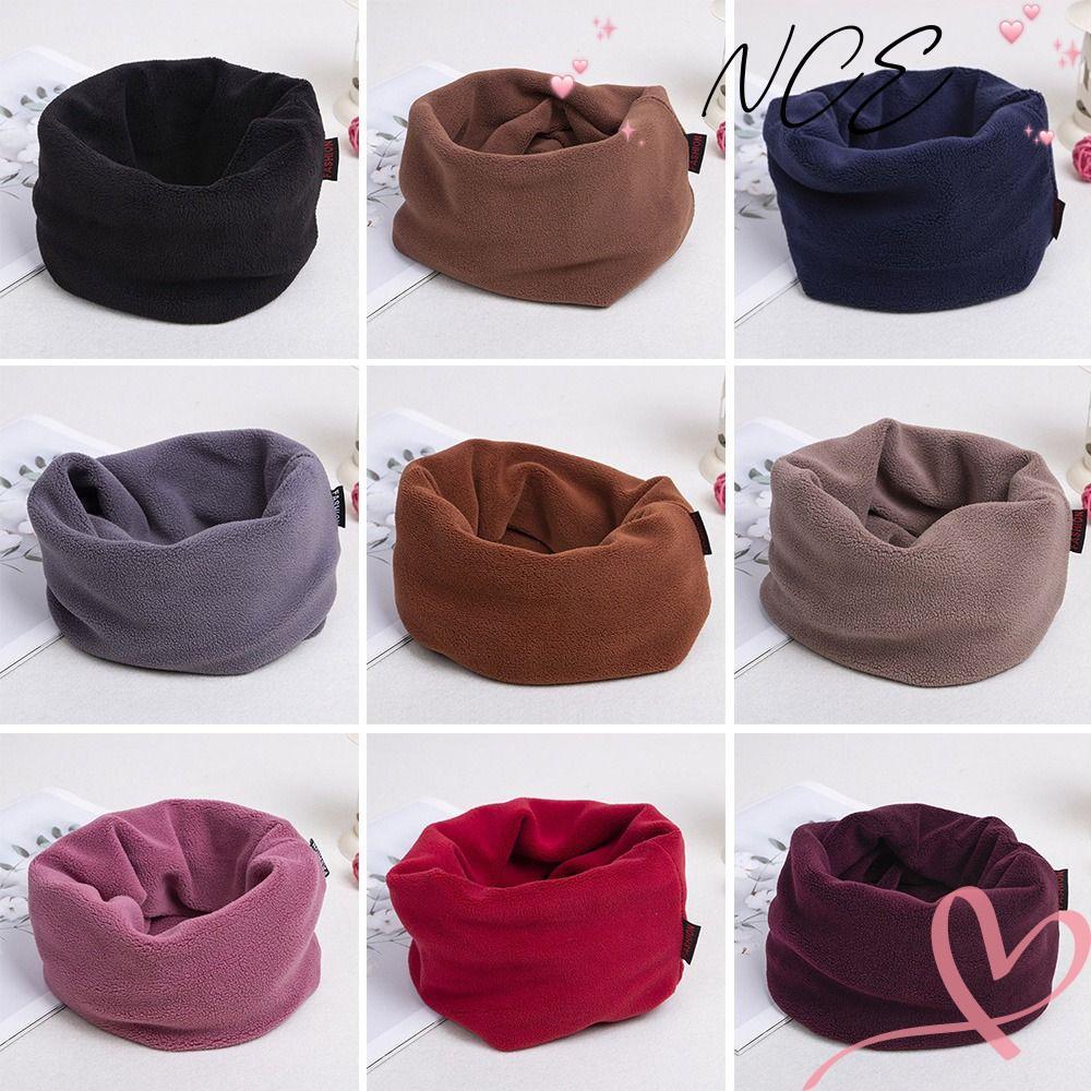 NCE คออุ่น, ผ้าพันคอกันลมสีทึบ, ผ้าคลุมหน้าผ้าฟลีซเอี๊ยมกลางแจ้งผู้หญิง