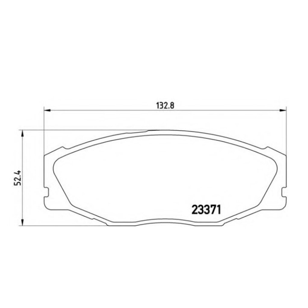 ผ้าดิสเบรคหน้า TOYOTA CROWN MAJESTA GS130 MS130 MS133 LS130 JZS131 JZS133 JZS141 JZS143 1987-1999