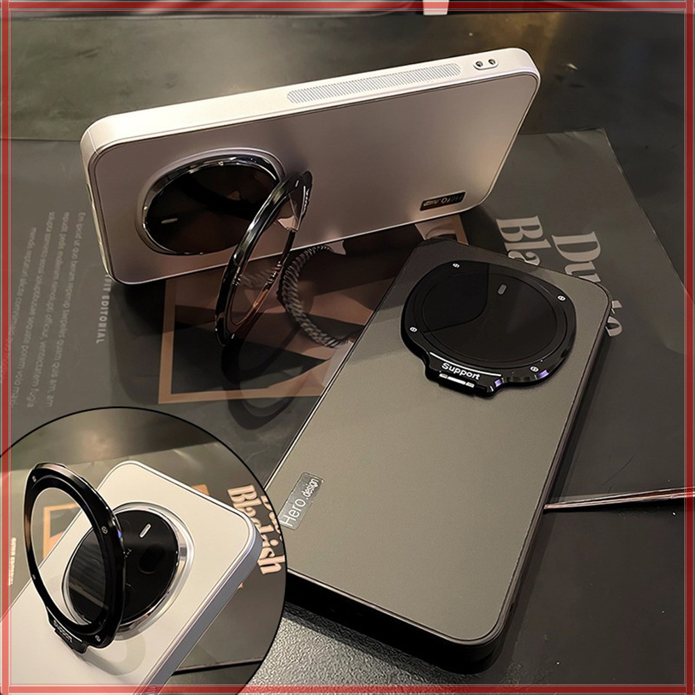 กล้องคลุมทั้งหมดเคสโทรศัพท์สําหรับ Honor Magic 8 7 6 5 4 Pro Power GT Pro วงเล็บโลหะที่ซ่อนอยู่ฝาครอบป้องกัน High end น้ําหนักเบา frosted anti drop shell
