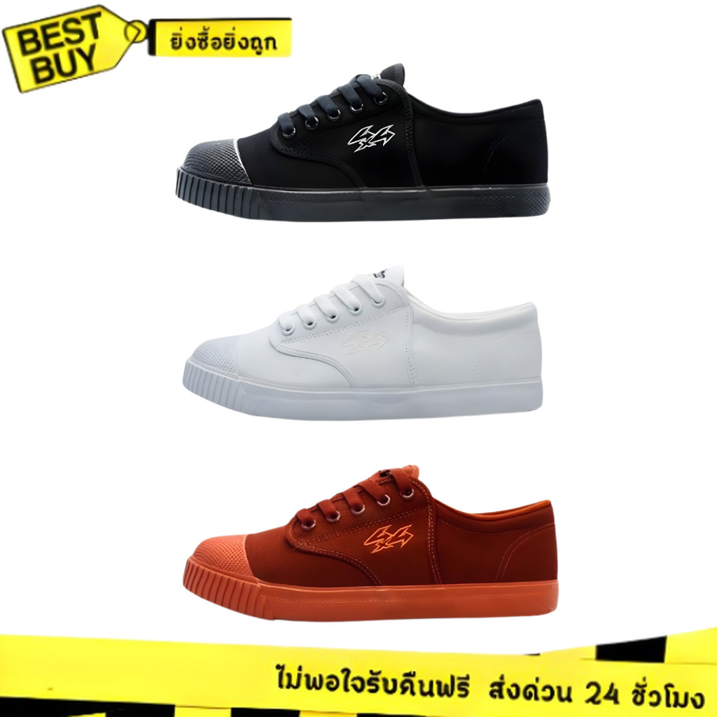 3คู่ราคาส่ง🌟 รองเท้าผ้าใบนักเรียน Breaker รุ่น4x4 / Y-Roon รุ่น 4X100 Power💥 30-45