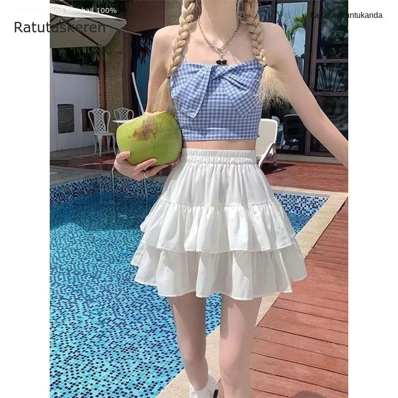 Zamzam1125 POLLY Mini Skirt Short Layered Skirt / Cool Short Womens Skirt