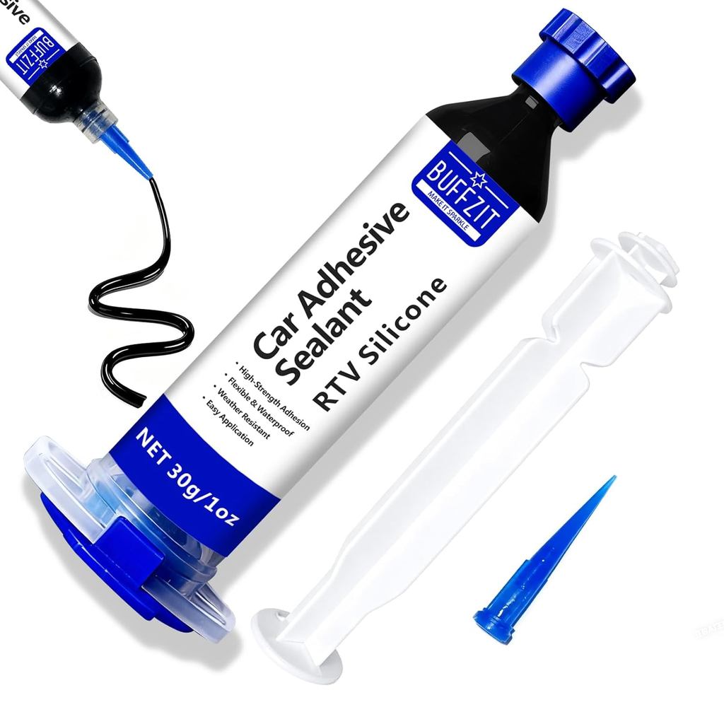 RTV Silicone Adhesive Sealant – 100% Silicone Waterproof Caulk, Strong Bond, Shrink & Crack Proof – 