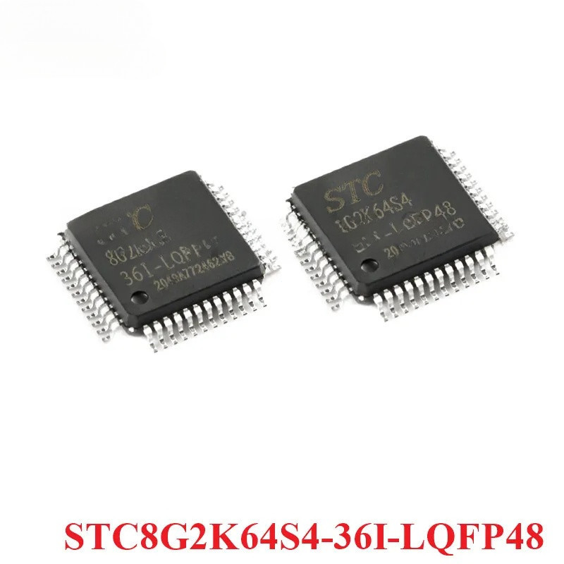 2 ชิ้น/1 ชิ้น STC8G2K64S4 STC8G2K64S4-36I-LQFP48 Enhanced 1T 8051 Single-Chip Microcontroller MCU Co