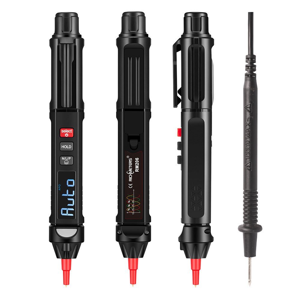 R Range สินค้าใหม่จอแสดงผลดิจิตอล Judgement Zero Fire Wire Cross-Border อัตโนมัติปากกามัลติมิเตอร์ R