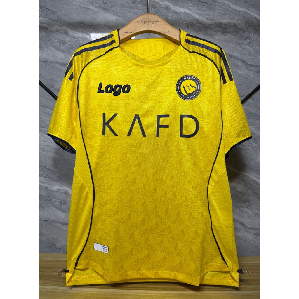 AL-NASSR 2025/26 Player Issue Mens Home Short Sleeves Football Jersey T-shirt #7 โรนาโลโด