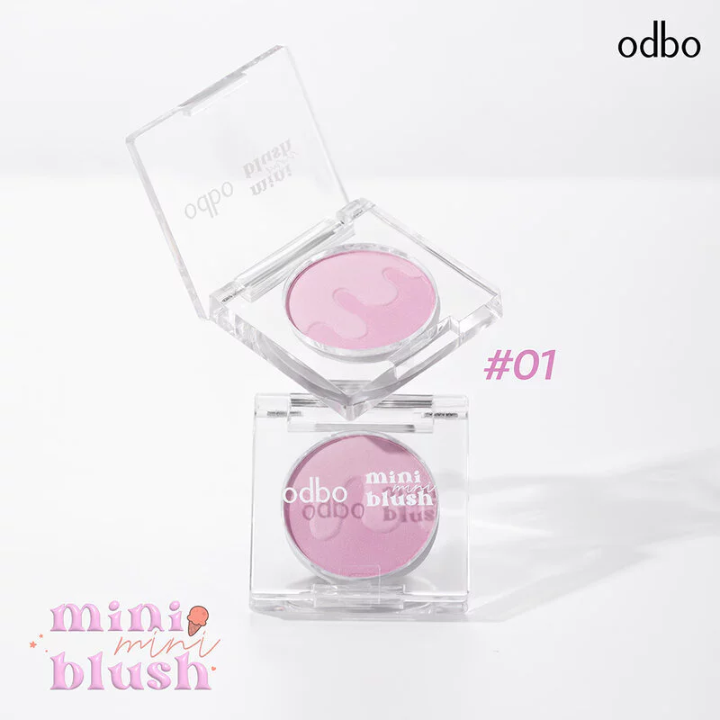 ODBO Mini Blush 1.5g บลัชออนเนื้อฝุ่นโปร่งแสง สีชัด ติดทน thumbnail 4