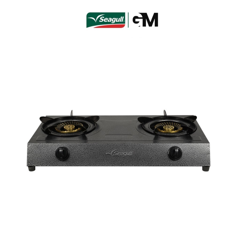 Seagull เตาแก๊สตั้งโต๊ะ 2 หัว (เทา) 2-Burner Table Top Gas Stove (Gray) (SGC-003-GY)