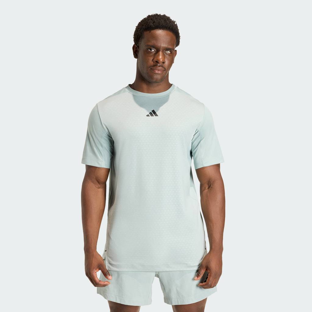 adidas Gym & Training D4T PrimeLift 3 STRIPES T-SHIRT Men Green KE9938