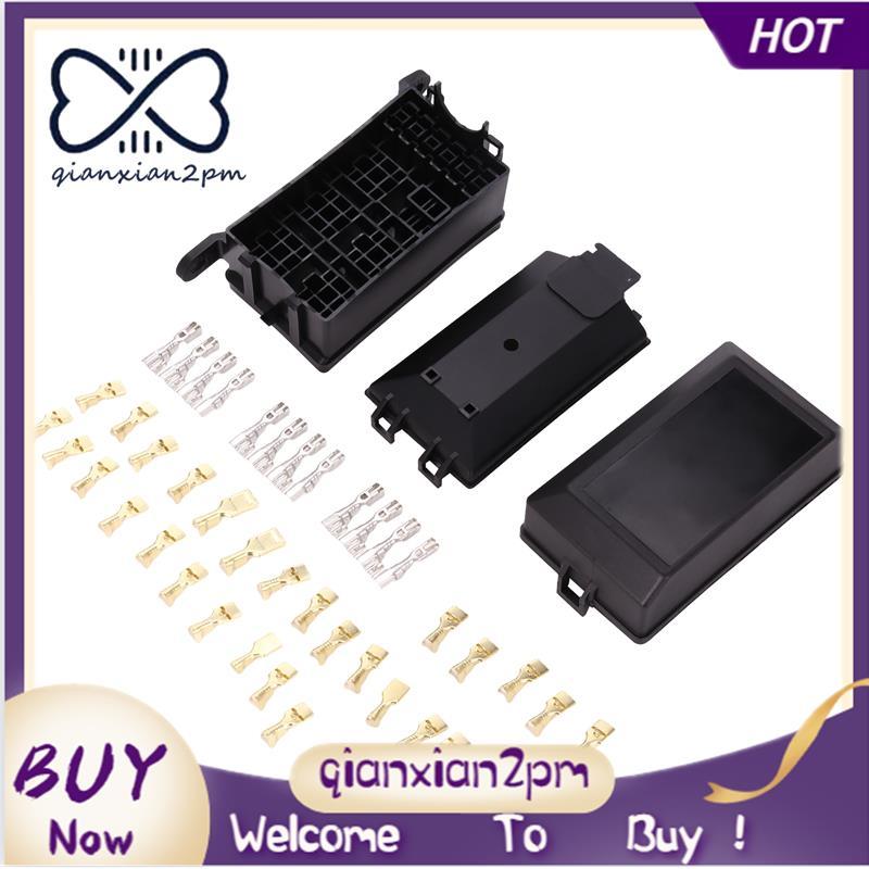 Fuse-Relay Box 5-Fuse Holders 6 Relay Block Holders Fuse-Block 12V Fuse-Box Car