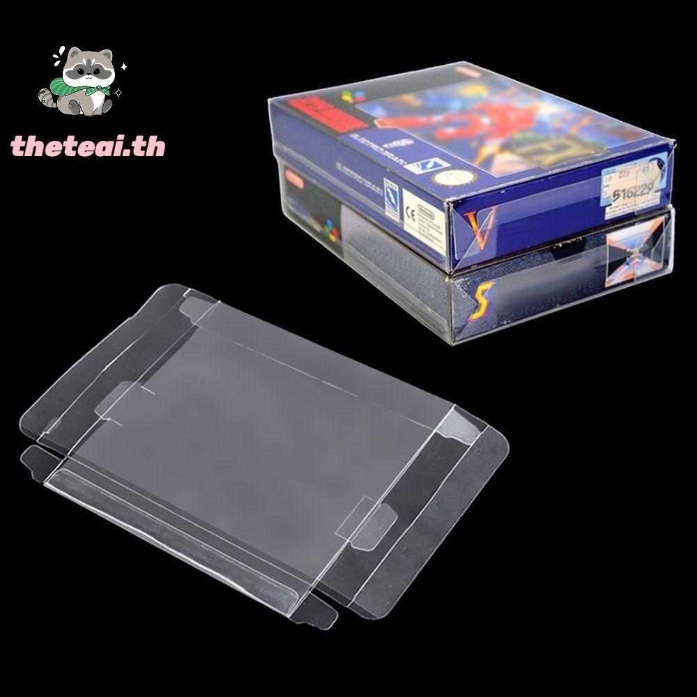 THETEAI 5 ชิ้นเกมตลับหมึก,พับใสเกมตลับหมึก,เปลี่ยน Universal อะไหล่กล่องตลับหมึกสําหรับ SNES/N64/NES