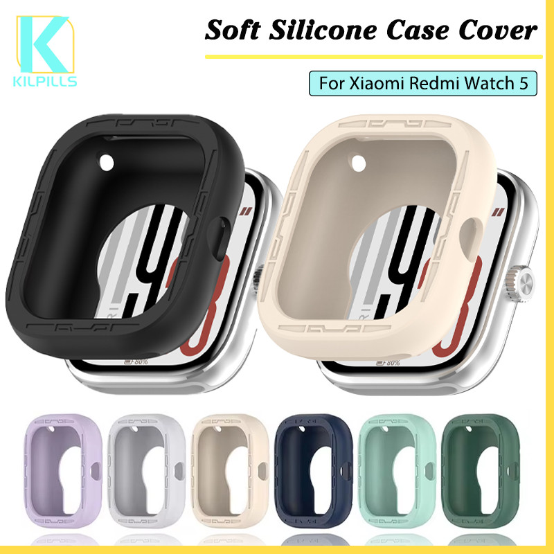 กรณีแก้วนิรภัย + สายซิลิโคน for Redmi Watch 6 5 4 อุปกรณ์เสริมป้องกันหน้าจอ PC ยางกีฬาอ่อน for Redmi Watch 6 5 4