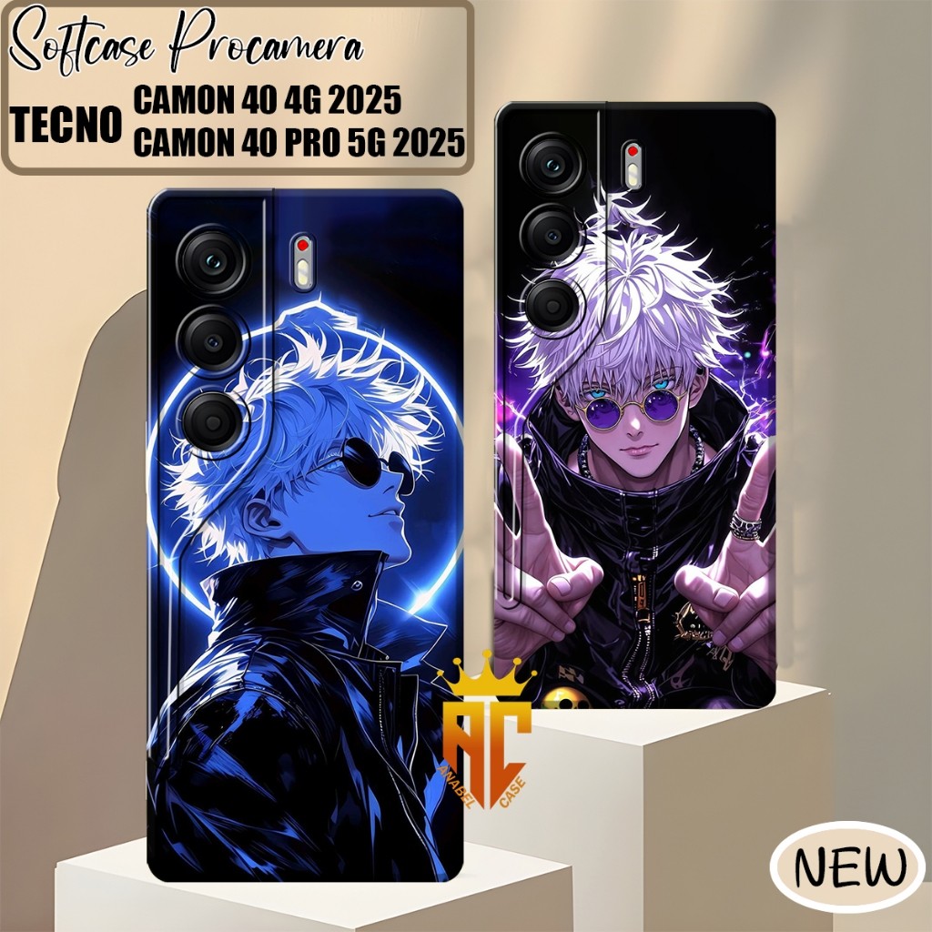 Softcase Tecno Camon 40 4G / Tecno Camon 40 Pro 4G / 5G 2025 ล่าสุด Casing Motif Gojo Satoru - Case 