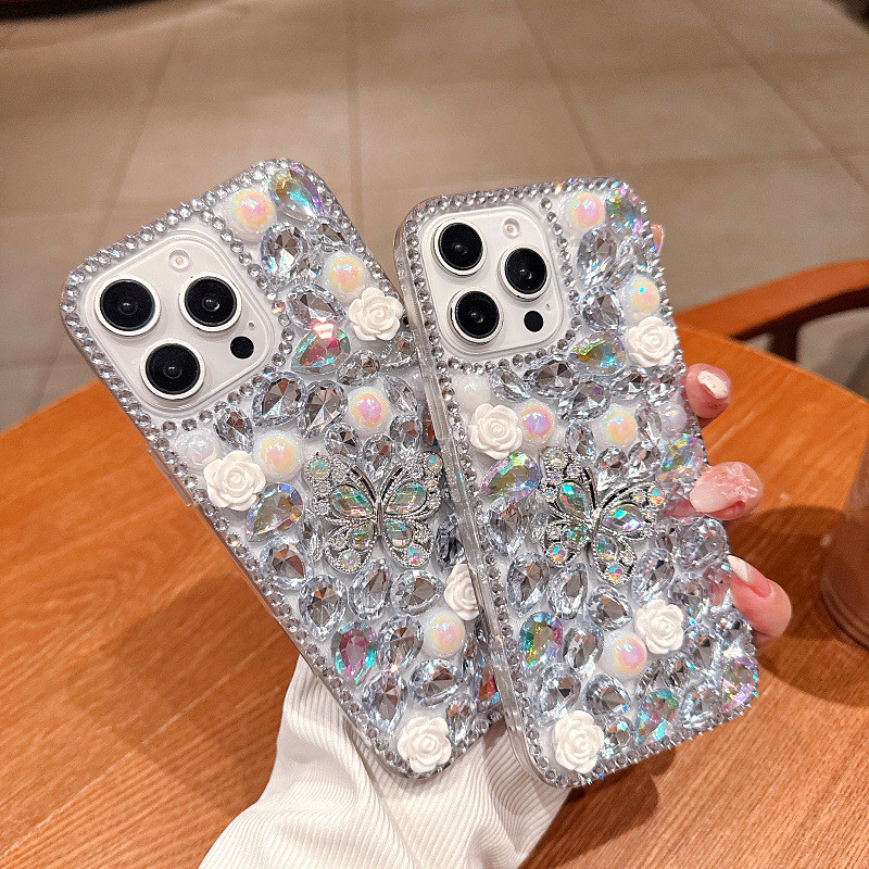 Handmade Blingคริสตัลเพชรเคสโทรศัพท์สําหรับVIVO V60 Lite V50 Pro V40 Pro V30 Pro V30E V30 Lite V60Li