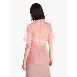 [Pomelo] tmpneedtobechange / Sheer Double Breasted Shirt