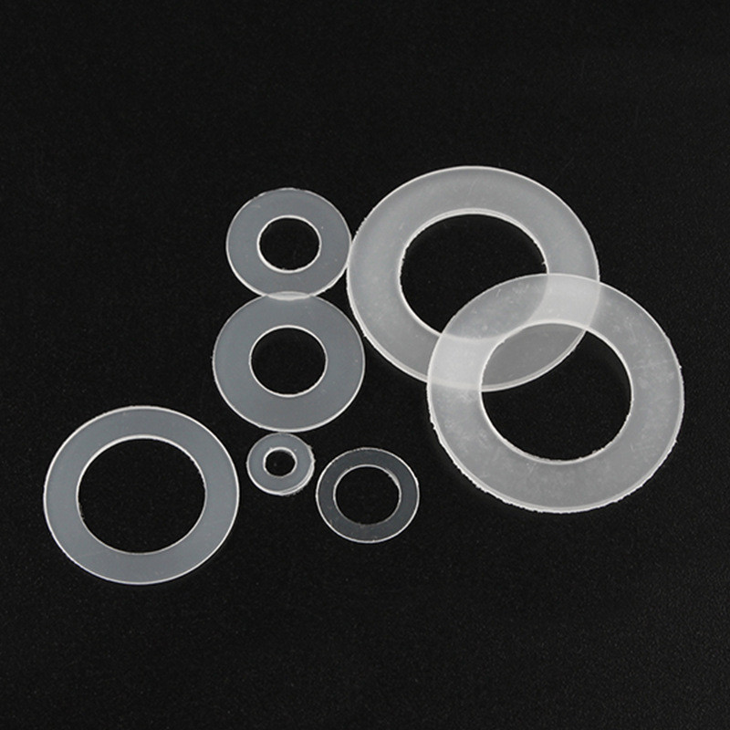 สีขาวบางปะเก็นไนลอนปะเก็นพลาสติกปะเก็นแบนปะเก็นแบน M2/M3/M4/M5/M6/M8 7JY4