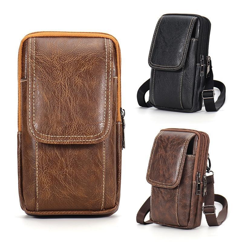 กระเป๋าคาดเอวโทรศัพท์มือถือลายลายไม้ ข02 ของผู้ชายสามารถแขวนเข็มขัดได้เหมาะสําหรับงานก่อสร้างและเดินทางกลางแจ้งกระเป๋าสะพายกระเป๋าใบเล็กสามารถถือเปลี่ย