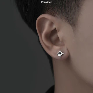1 คู่ ระดับไฮเอนด์ อเนกประสงค์ North Star เรียบง่าย สไตล์เท่ เฉพาะกลุ่ม ทันสมัย ต่างหู