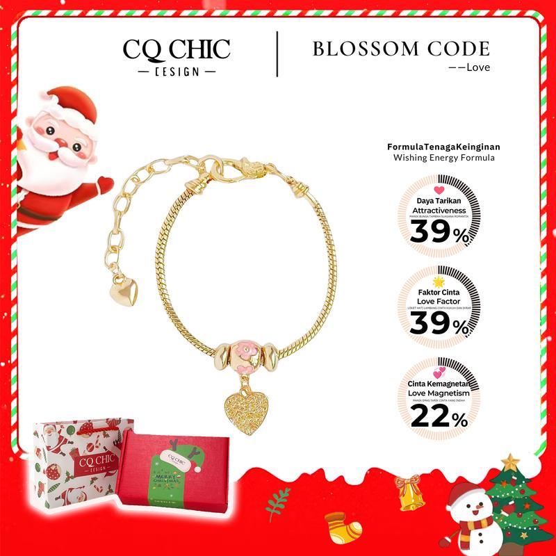 【TamarindGlow SELLER】สร้อยข้อมือแฮนด์เมด CQ CHIC, DIY, ของขวัญงานฝีมือน่ารัก, สำหรับแฟนและคู่รัก, บร