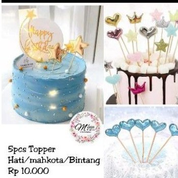 5 ชิ้น Love / Star / Crown / Butterfly Toppers