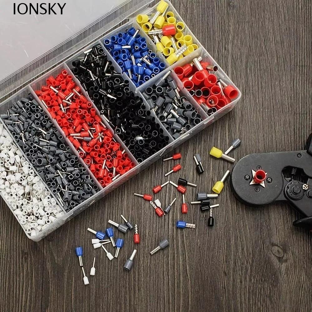 IONSKY Termin Spade Connectors, เหล็กคาร์บอนไฟฟ้า CRIMP Terminals, ชายหญิงสายไฟฉนวน CRIMP Terminals 