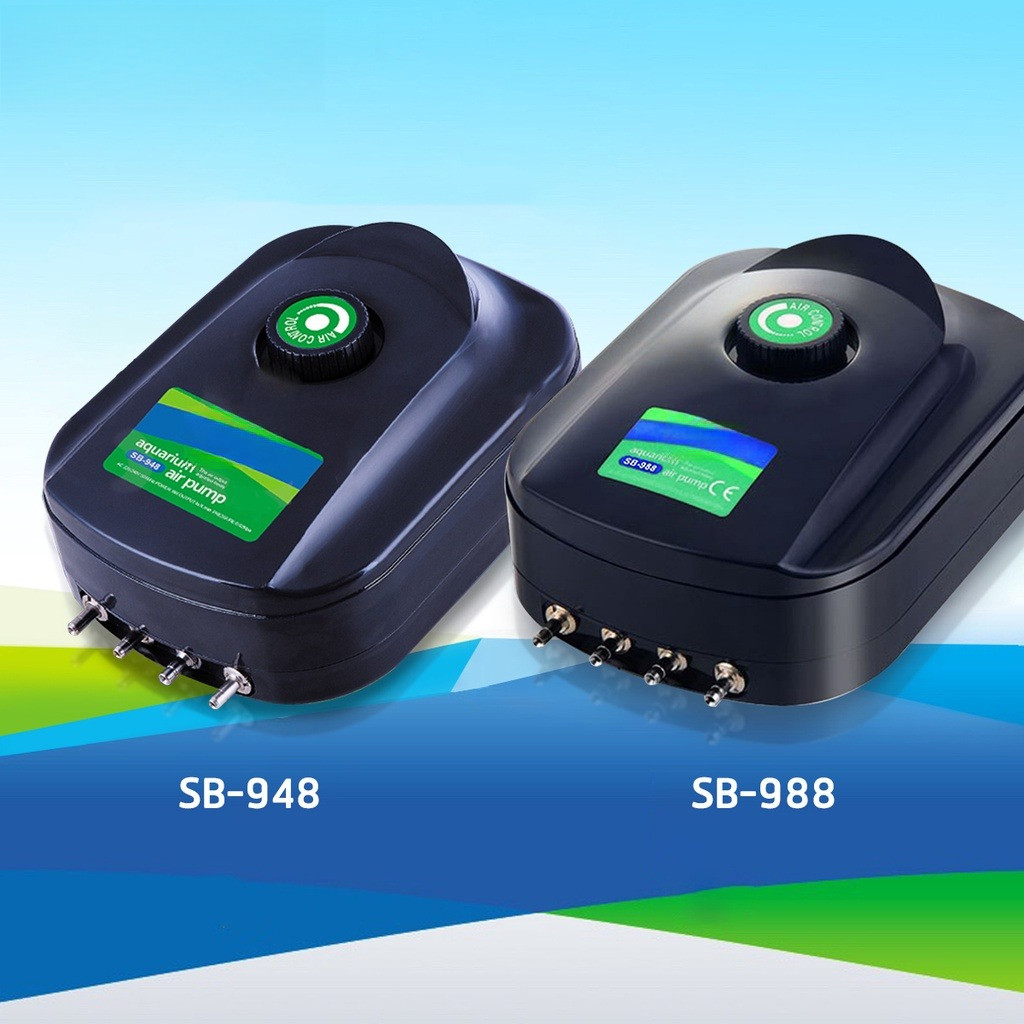 lorsou SB-948,SB-988  ปั๊มออกซิเจน (ปั้มลม 4ทาง เสียงเงียบ ลมแรง ควบคุมแรงลมได้)