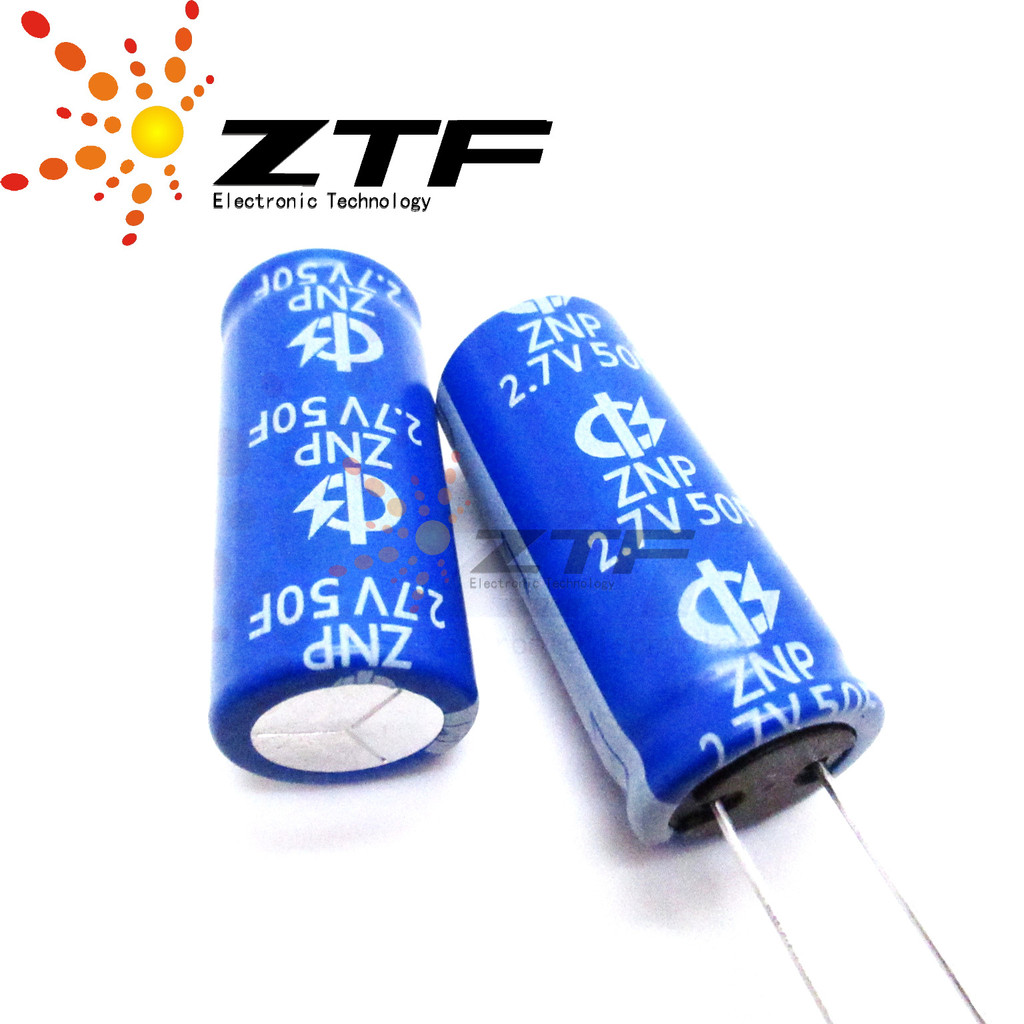 Ferra Capacitor Super Capacitor 2.7 V50F 18 * 40 Dual Electric Layer Capacitor ประเภทผสม Original Re